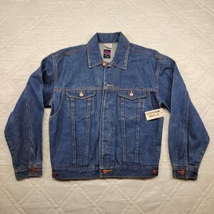 T G Stone Washed Fly Boys jean jacket size L nwt